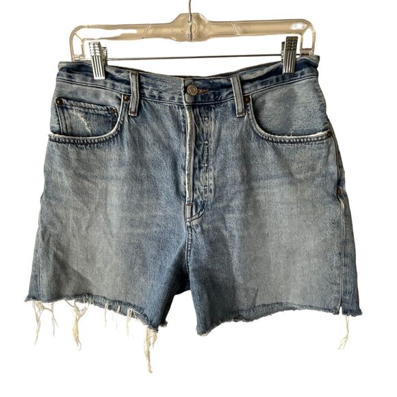 Agolde Pants - Agolde 90's Pinch Waist Short in Marquee Sz 29 High Rise Cut Off Raw Hem